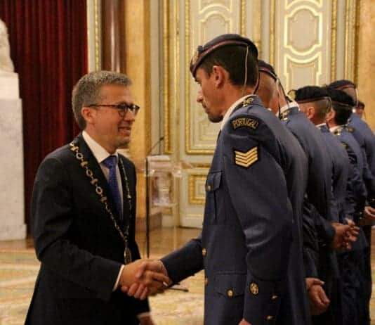 Carlos moedas homenageou operacionais que estiveram na Turquia