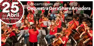 Orquestra GeraShare Amadora celebra 52 anos do 25 de Abril com concerto gratuito
