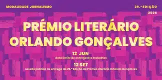 Candidaturas abertas para o Prémio Literário Orlando Gonçalves na modalidade de Jornalismo